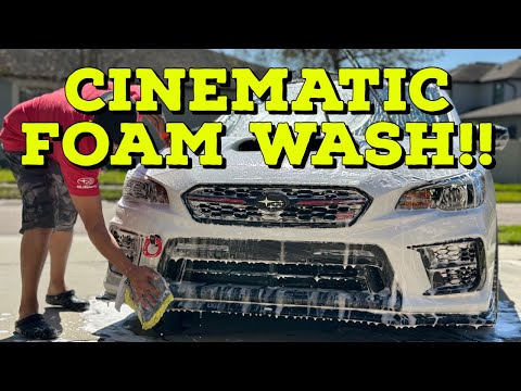 Series White STI Cinematic Foam Wash !! SO SATISFYING !! 4K!!