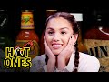 Olivia Rodrigo Burns Her Lips While Eating Spicy Wings | Hot Ones
