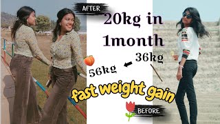 Life change hacks for FAST WEIGHT GAIN from 36kg to 56kg #weighgain #weightgainchallenge
