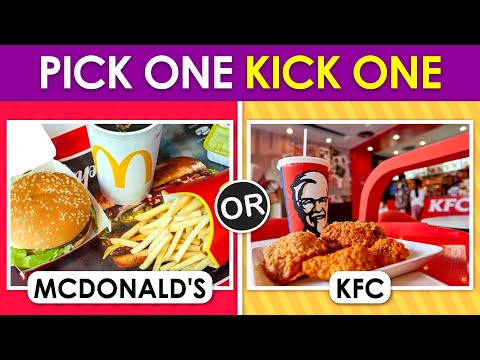 Pick One Kick One:- Junk Food edition 🍔🍟!!