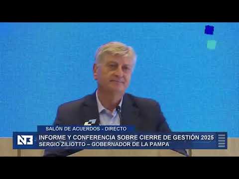 CONFERENCIA DE PRENSA DEL GOBERNADOR DE LA PAMPA SERGIO ZILIOTTO