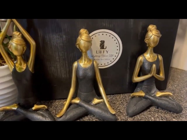 Vídeo relacionado con Sziqiqi Hierro 6 º Aniversario de Regalo para Ella - Romántico Pareja Estatua de Metal Amor Escultura Decorativa Negro Abstracto Pequeñas Figuras Decoración para el Hogar Mujeres Esposa Amigo Novia