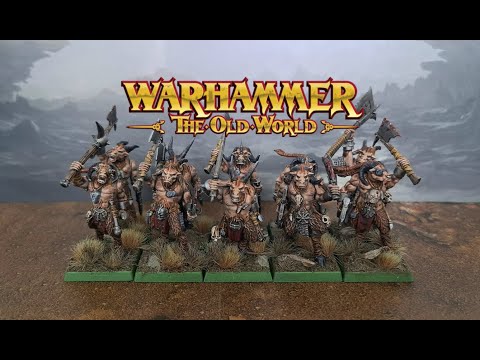WARHAMMER THE OLD WORLD BEASTMEN: QUICK PAINT GUIDE. PAINT A UNIT IN A DAY