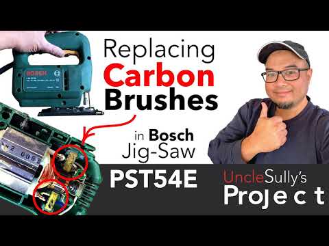 Replacing Carbon Brushes on a Bosch PST54E Jig-Saw