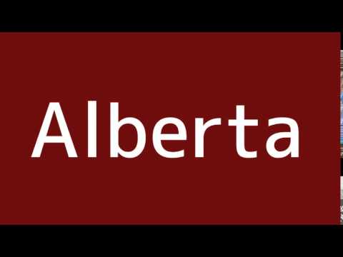 How to say Alberta in Spanish
