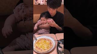 【育児あるある】サイゼ料理が来た瞬間…赤ちゃん起床😂パパ絶望 #生後6ヶ月