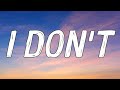 Johnny Orlando I Don T Ft DVBBS Lyrics Video