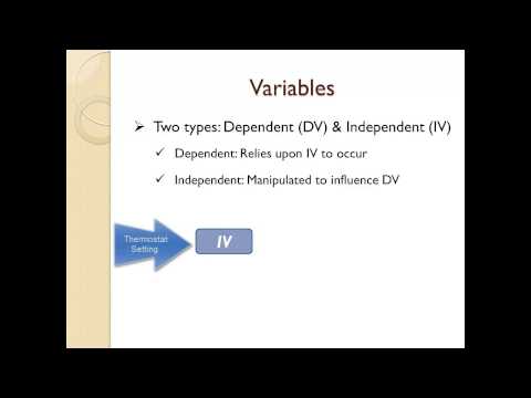 Research Questions Hypothesis and Variables Video