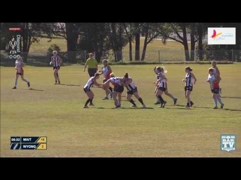 2017 BDAFL Round 15 GE Women's Highlights - Maitland Saints v Wyong Lakes