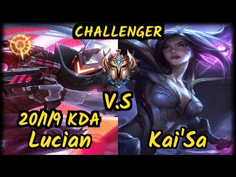 S04 Sedrion (LUCIAN) vs KAI'SA - 20/1/9 KDA BOTTOM ADC CHALLENGER GAMEPLAY - EUW