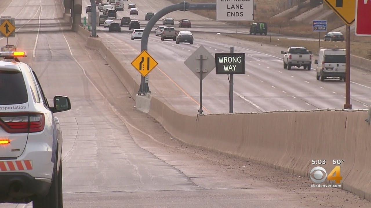 Wrong Way Signs Designed To Alert Drivers In Express Lane Ramps
