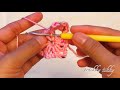 Six petal crochet flower tutorial