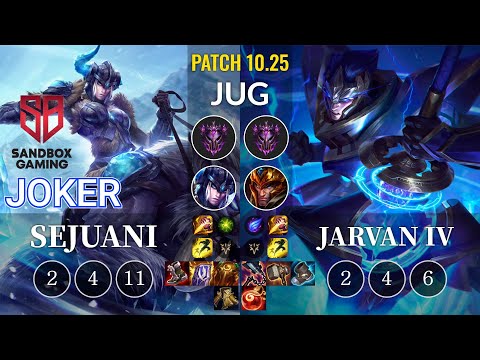 SB joker Sejuani vs Jarvan IV Jungle - KR Patch 10.25