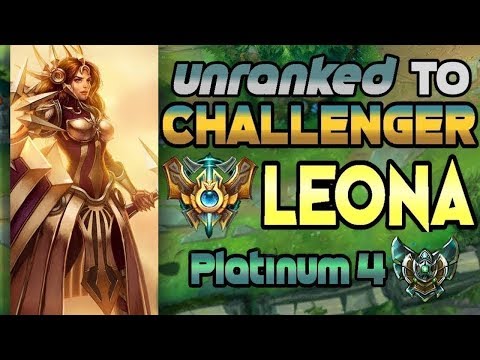 Unranked to Challenger Support Leona Plat 4
