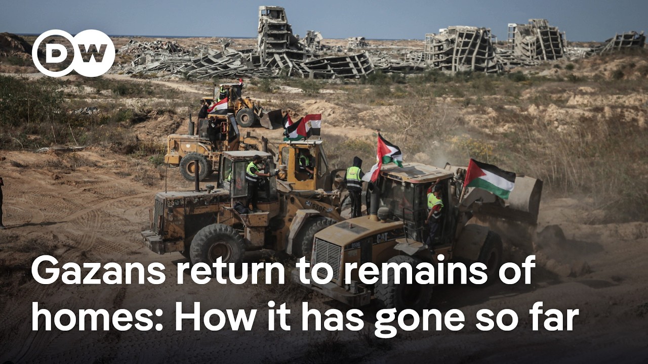 Gazans try to settle in ruins as ceasefire limps on | DW News