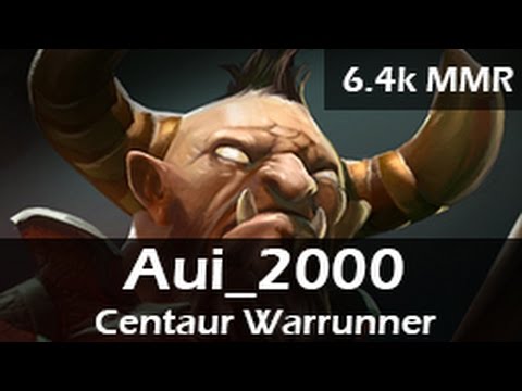 21: DOTA 2: Aui_2000 as Centaur Warrunner Top, 6.4k MMR Ranked Gameplay