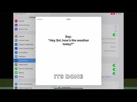 HOW TO ENABLE OR DISABLE LISTEN FOR HEY SIRI IN IPADOS 13.6 (IPAD)