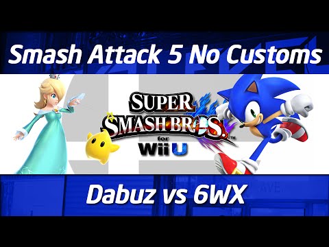 Smash Attack 5 - SSB4 No Customs - Grand Final - XFIRE iQHQ Dabuz vs 6WX