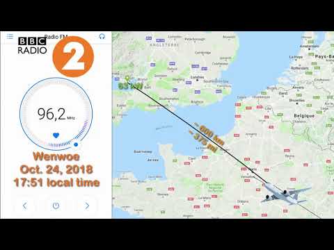 [DX FM] Tropo: BBC Radio 2, 600 km, 63 kW with my smartphone in an airplane!