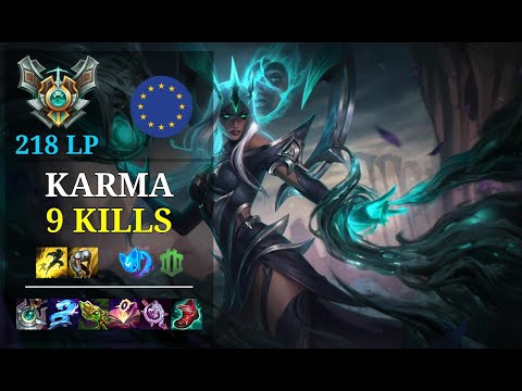 Karma Bot vs Xayah - 9 kills - Goshuujinn EUW Grandmaster (218 LP) Patch 11.3