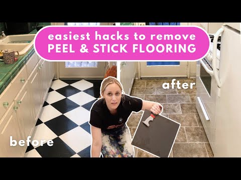 How to Remove Peel and Stick Floor Tiles (The EASIEST Method!)