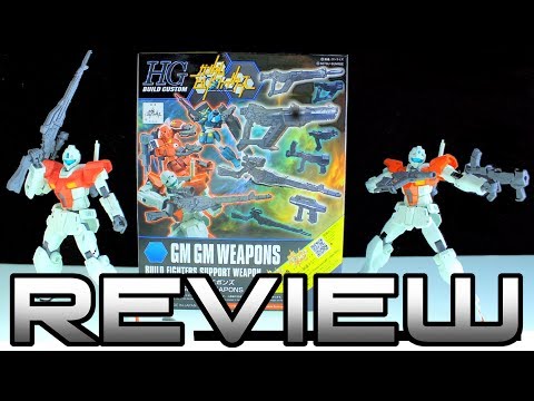 HG Build Custom GM GM Weapons Review - GUNDAM BUILD FIGHTERS ガンダムビルドファイター Video