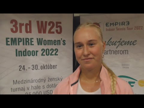 4th W25 EMPIRE Women's Indoor 2022: Rozhovor s Biancou Behúlovou po postupe do 2. kola dvojhry