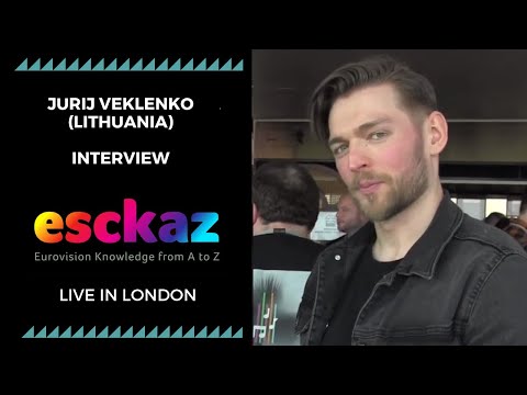 ESCKAZ in London: Interview with Jurij Veklenko (Lithuania at the Eurovision 2019)