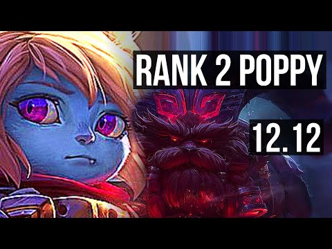 POPPY vs ORNN (TOP) | Rank 2 Poppy, 11/1/8, Legendary, 600+ games | NA Challenger | 12.12