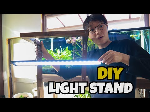 DIY AQUARIUM LIGHT STAND - CHEAP & EASY!