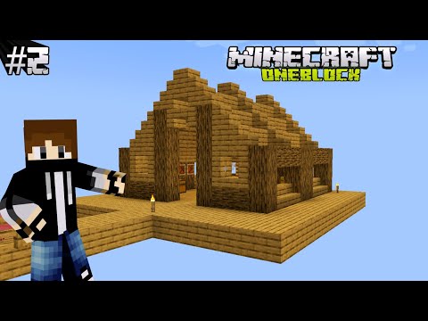 JaxxMine - I build a Started House In Minecraft OneBlock [Ep 2] JaxxMine