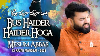 BUS HAIDER HAIDER HOGA - Mesum Abbas 2023  13 Raja