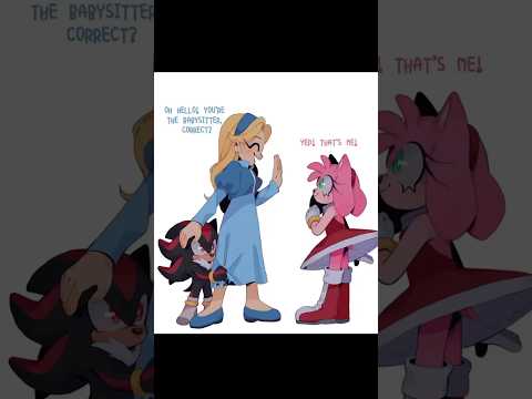 Shadow's Babysitter (Sonic Comic Dub) #amyrose #shadowthehedgehog #mariarobotnik #comicdub