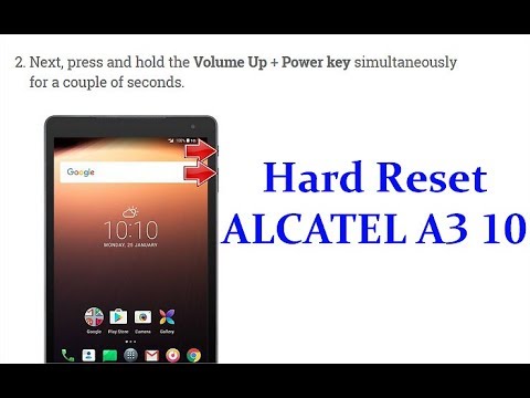 How to Hard Reset ALCATEL A3 10