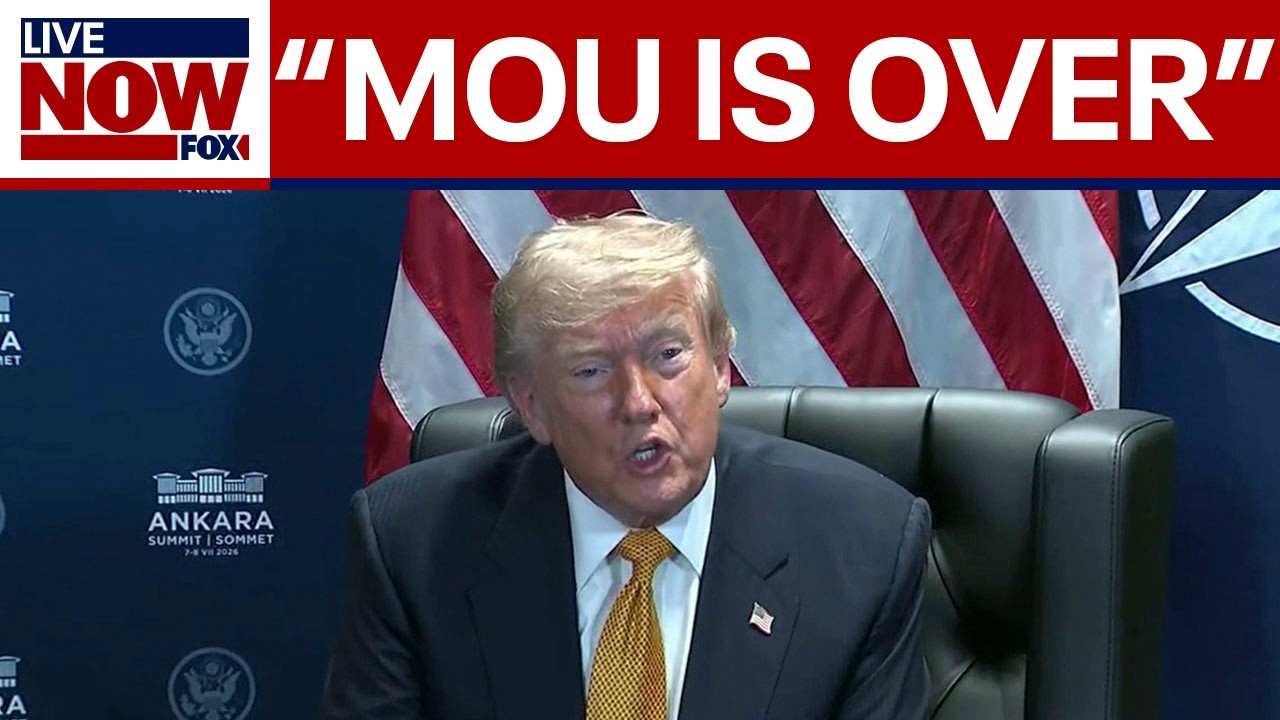 BREAKING: Trump says MOU is over amid strikes on Iran
