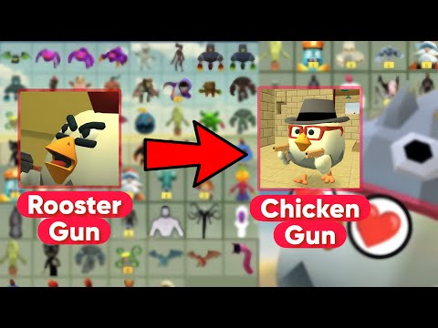 Chicken gun 1.0.3 to 4.9.0 in one video 😍