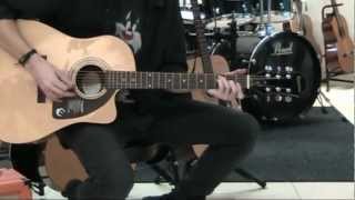 Video thumbnail for Epiphone AJ 100 CE - mastermusic by Black Hawk Drums