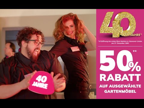 Feier mit uns 40 Jahre SB Möbel BOSS