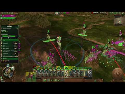 Lizardmen vs Wood Elves-  Online battle 34 - Warhammer 3 - 2024
