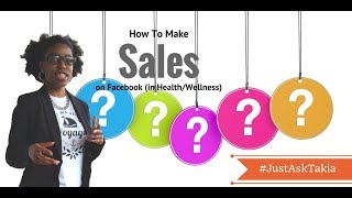 How To Make Sales On Facebook in Health & Wellness