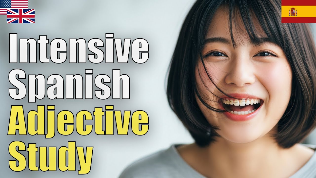 Intensive Spanish Adjective Study | Natural Listening | Must-Know vocabulary