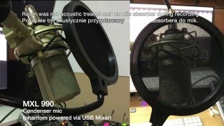 Video thumbnail for Mic test - MXL 990, Samson Go Mic, Behringer XM1800S, AKG C111LP, AKG Lavalier, Sennheiser PC 7 by Piotr Majewski