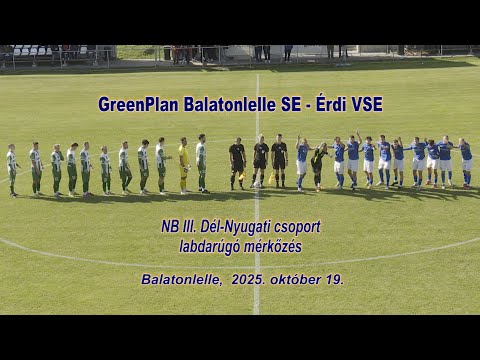 GreenPlan Balatonlelle SE - Erdi VSE labdarúgó mérkőzés