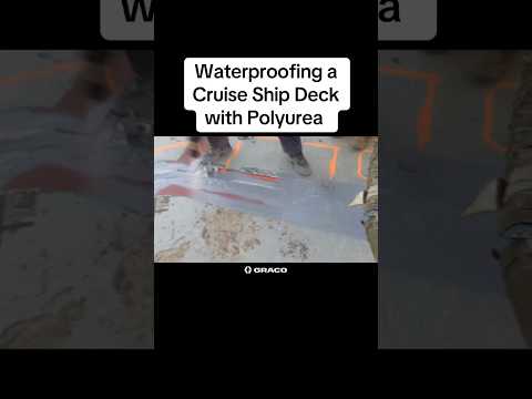 Thumbnail for Waterproofing a Cruise Ship Deck in Refit with Polyurea #cruiseship #polyurea  #oceanliner #cruise