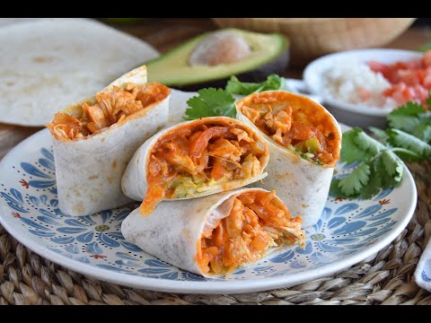 Burritos de pollo muy fáciles