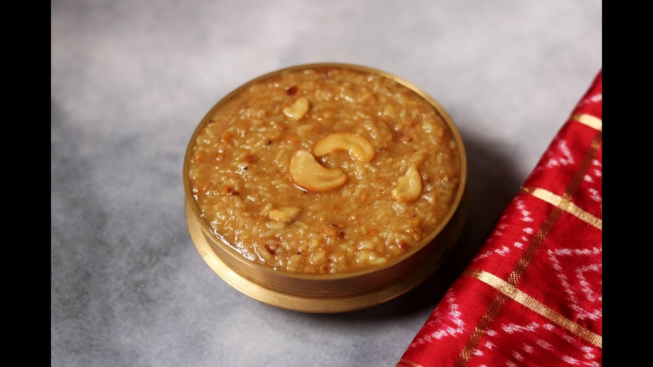 Sakkarai Pongal Recipe in Tamil | Sweet Pongal | Chakkarai Pongal-Naivedyam