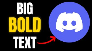 How to make BIG BOLD TEXT on DISCORD