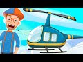 Blippi Explores A Helicopter In Hawaii