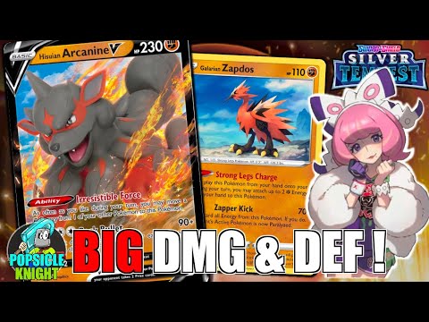 Hisuian ARCANINE V : Unbelievable DEFENSE & ATTACK! PTCGO Gameplay (Pokemon SILVER TEMPEST)