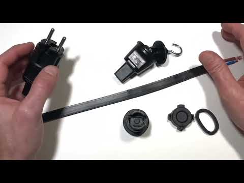 Montaje completo de una guirnalda de luces de feria